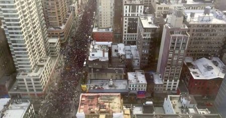 Une vidéo en Time-lapse révèle l’ampleur des protestations à New York Millions March New York, vidéo Time-lapse protestations