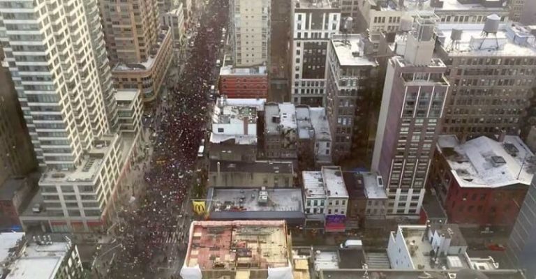 Une vidéo en Time-lapse révèle l&rsquo;ampleur des protestations à New York