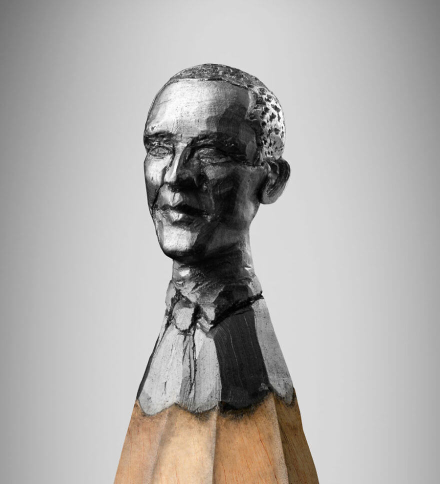 Sculptures crayons couleurs, mines crayons