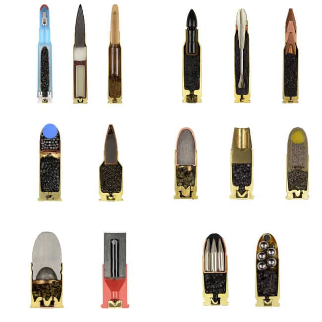 Objet coupé en deux parties, intérieur des objets