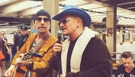 Vidéo: le groupe U2 donne un concert incognito dans le métro U2 métro, New York, incognito