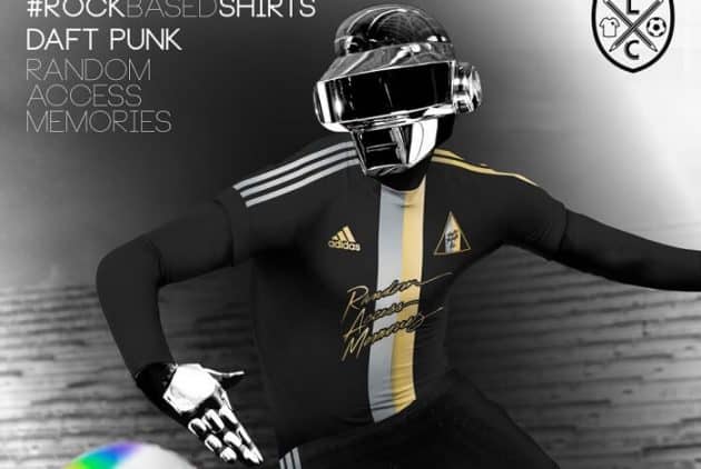 Des albums classiques de la pop réinventés en maillots de foot La Casaca, maillots de foot, albums pop-rock
