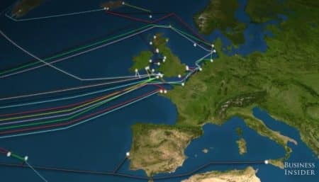 Vidéo: cette carte montre les 885.000 km de câbles Internet cachés sous l’océan câbles sous-marins, Internet, vidéo