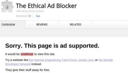 Cet ad blocker « éthique » ne fait pas que bloquer les publicités Ethical Ad Blocker