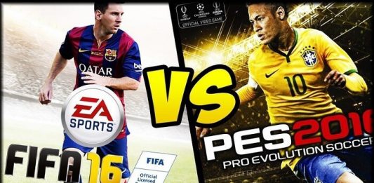 fifa 16 vs pes 2016