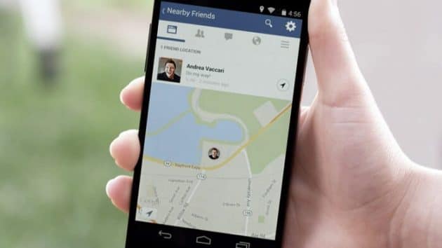 Facebook lance une application de géolocalisation d’amis Nearby Friends, amis à priximite, Facebook