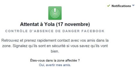 SafetyCheck: Facebook l’active à nouveau suite aux attentats au Nigeria SafetyCheck, Facebook, Yola, Nigeria