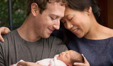 Jeune papa, Mark Zuckerberg va donner 99% de ses actions Facebook Mark Zuckerberg, fille, Facebook