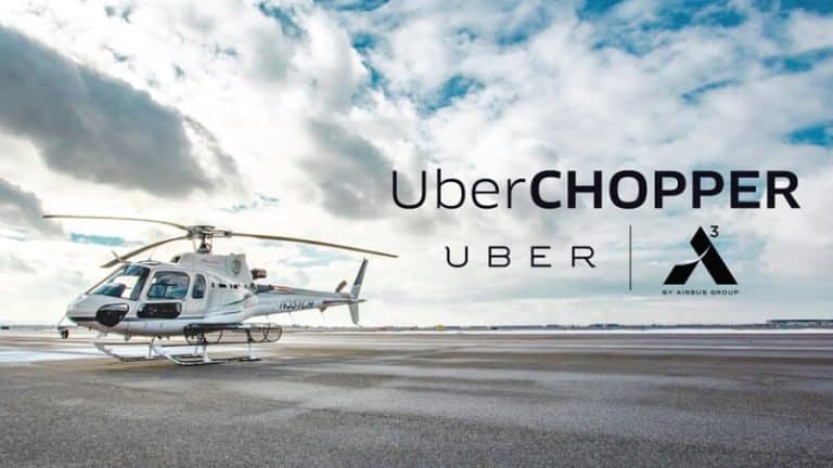 Uber propose de la réservation d’hélicoptères avec Airbus comme partenaire !
