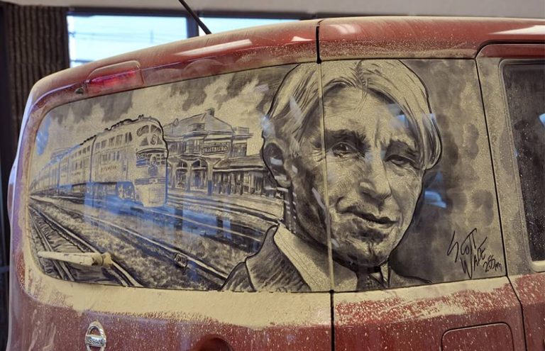 Scott Wade, l&rsquo;artiste qui dessine sur les vitres des voitures