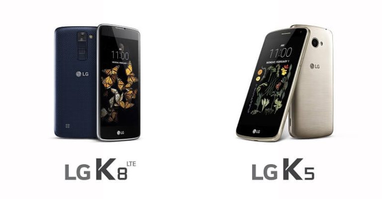 LG annonce deux nouveaux milieu-de-gamme, les K5 et K8