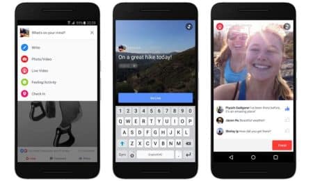 Facebook: les Live Vidéos débarquent progressivement sur Android Live Vidéo sur Facebook depuis Android