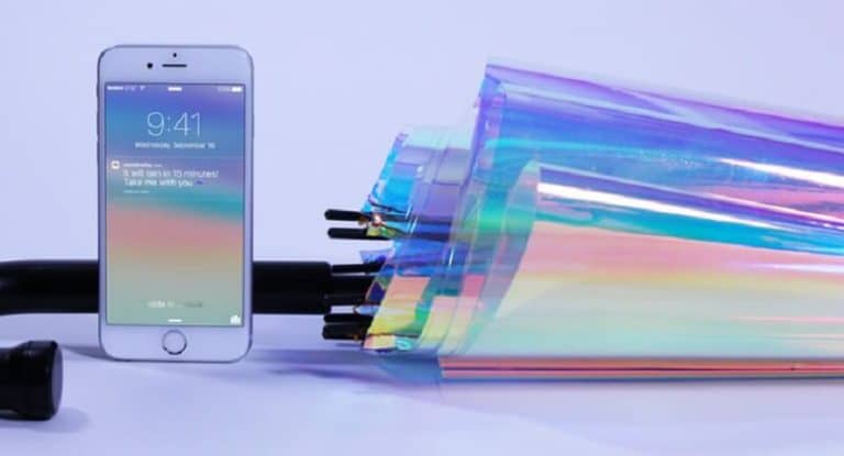 Oombrella, le parapluie intelligent qui s&rsquo;adapte à la météo