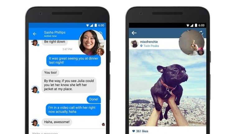 Facebook Messenger : les appels vidéo débarquent dans les bulles