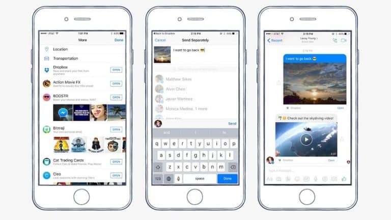 Facebook s’enrichit d’une option de partage simplifiée des fichiers hébergés sur Dropbox