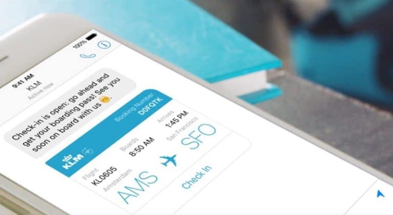 Facebook Messenger : recevez vos cartes d’embarquement KLM grâce à des bots