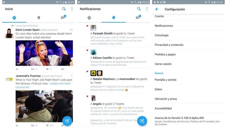 Twitter teste une interface Material Design sur son appli Android