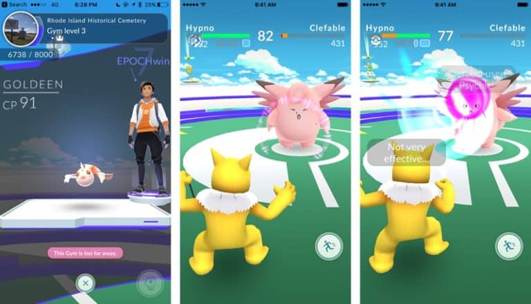 Pokémon Go: que faire pour entamer un combat ?