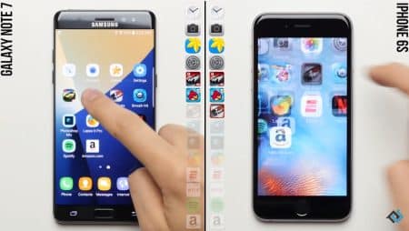 L’iPhone 6S Plus fait mordre la poussière au Galaxy Note 7 iPhone 6s Plus vs Galaxy Note 7