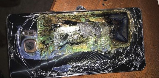 Explosion d'un Galaxy Note 7