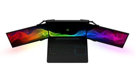 CES 2017 : Razer dégaine un PC portable doté de 3 écrans pour les gamers Razer Project Valerie