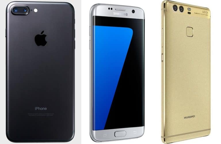 Test : duel au sommet entre l’iPhone 7 Plus, le Galaxy S7 Edge et le Huawei P9