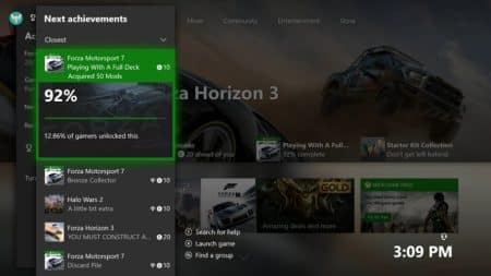 Microsoft a mis à jour l’interface utilisateur de la Xbox One Interface