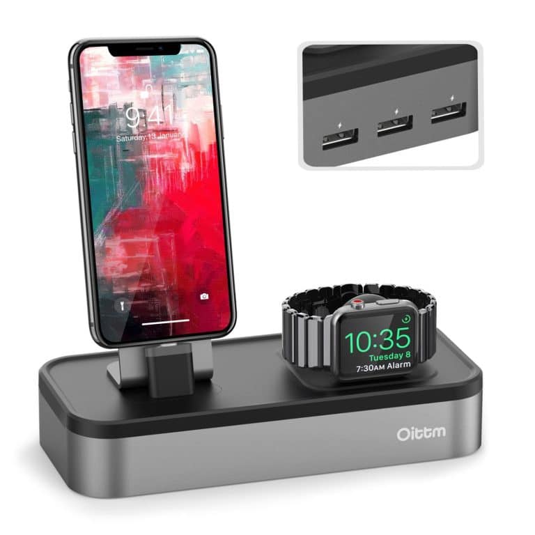 Bon plan station de recharge Oittm pour Apple Watch et iPhone à 34,99 €