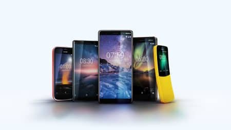 MWC 2018 : Nokia dévoile quatre smartphones et un téléphone, un record