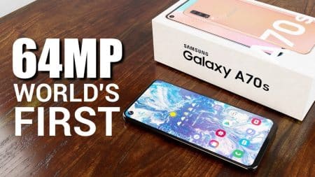 Samsung Galaxy A70s : un monstrueux capteur de 64 mpx fait ses débuts