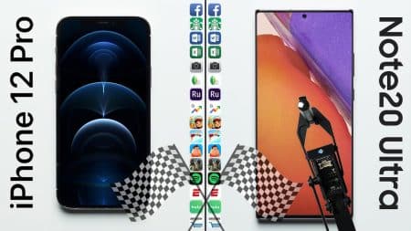 iPhone 12 Pro vs Samsung Galaxy Note 20 Ultra : quel est le smartphone le plus rapide ?