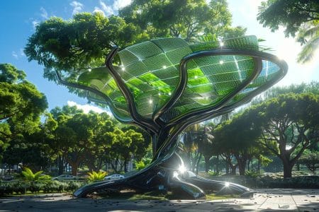 Découvrez comment cet arbre futuriste peut remplacer vos panneaux solaires et générer de l'énergie propre