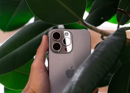 iPhone 15 Pro Max box in Natural Titanium color - (Mention @zana_qaradaghy on Instagram while use this photo) Follow on Instagram @zana_qaradaghy