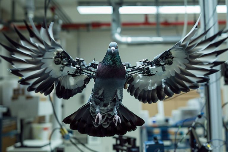 Ce robot doté de vraies plumes de pigeon reproduit le vol des oiseaux avec une précision stupéfiante