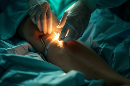 Un dispositif médical explose : l'implant abdominal perce la jambe de la patiente