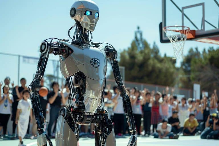 Ce robot humanoïde de Toyota entre dans l’histoire avec un tir au basket record de 24 mètres