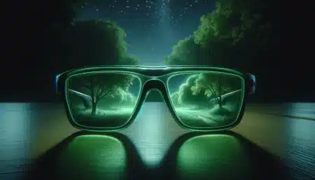 Ces lunettes révolutionnaires vous offrent une vision nocturne ultra-légère, pesant moins d’un gramme, pour explorer la nuit sans limites