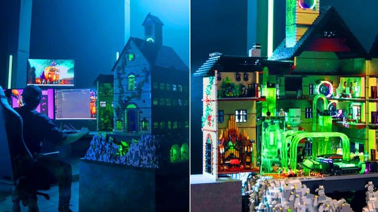 Ce château hanté LEGO de 20 000 briques abrite un PC gamer : une fusion spectaculaire qui ensorcelle les passionnés