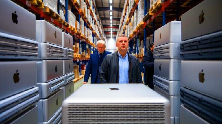 Il stocke 7 000 Mac pour les revendre plus tard, mais Apple les récupère… et les détruit sans pitié