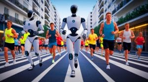 Des robots humanoïdes prêts à défier 12 000 coureurs : une course épique qui va bouleverser le sport
