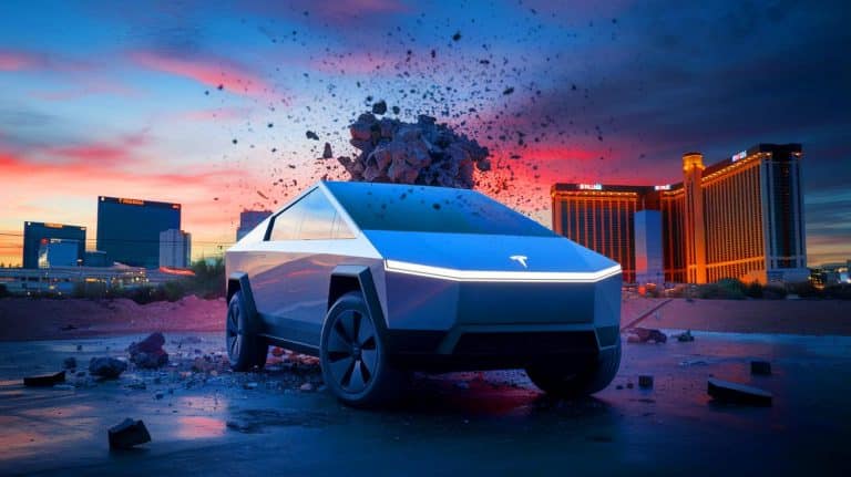 Ce Tesla Cybertruck soufflé par l’explosion de Las Vegas mis en vente : une annonce qui défie l’entendement
