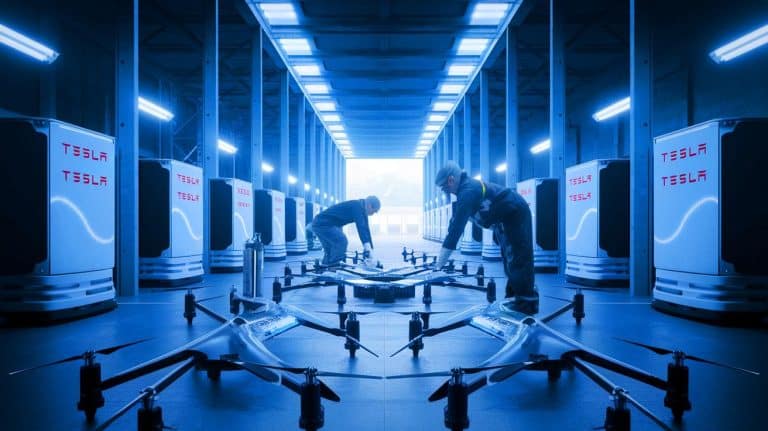 « Les batteries Tesla usagées font voler des drones » : une entreprise américaine transforme les déchets électriques en source d’énergie aérienne ultra-efficace