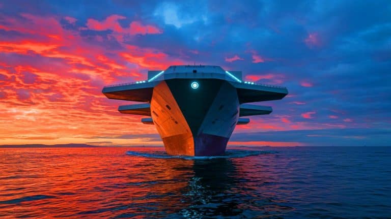 Les États-Unis lancent un drone naval de 264 tonnes : l’énorme navire espion de la DARPA prêt à dominer les océans et faire trembler les puissances rivales