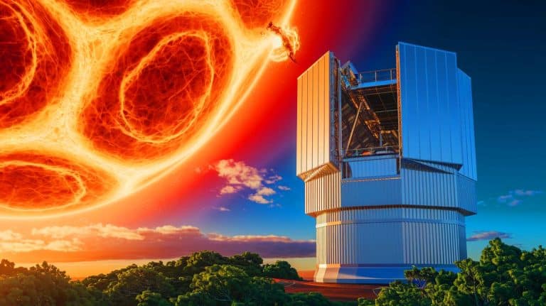 Le plus grand télescope solaire du monde dévoile une tache solaire saisissante avec une machinerie colossale de 5,6 tonnes