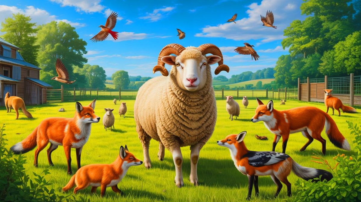 Illustration de la propagation du virus H5N1 chez les mammifères. Image réalisée par IA.