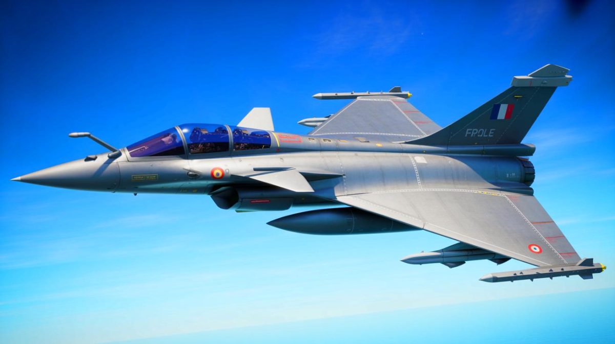 Illustration de l'évolution technologique et stratégique du Rafale F5 dans l'aviation militaire. Image réalisée par IA.