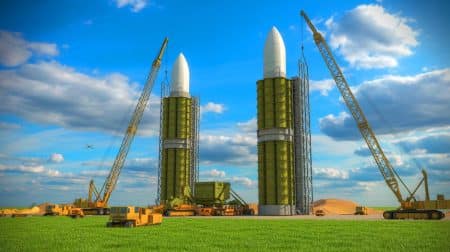 Illustration de missiles balistiques intercontinentaux Sentinel dans des silos modernes (création par IA, non réaliste). Crédit : Ideogram