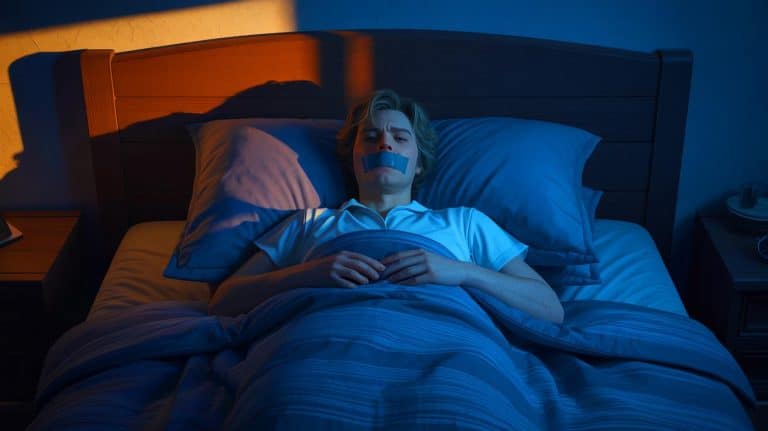 Danger mortel pour des millions d&rsquo;adeptes de TikTok : cette tendance inquiétante de se scotcher la bouche pour dormir doit cesser immédiatement selon les experts