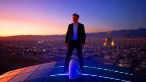 Illustration de l'activation de Starlink par Elon Musk pour contourner les restrictions d'internet en Iran. Image réalisée par IA.