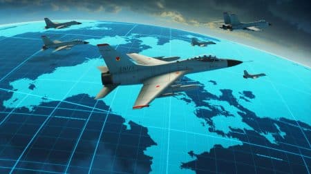 Illustration de l'avion de combat chinois Baidi de 6e génération. Image réalisée par IA.
